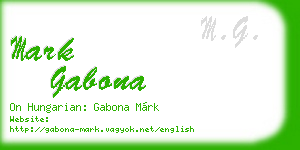 mark gabona business card